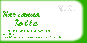 marianna kolla business card